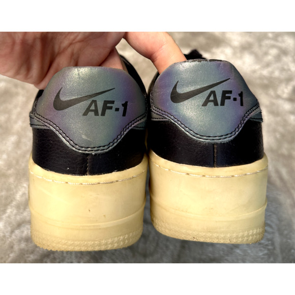 Nike Air Force 1 Sage Low LX Black Oil Shoes Sneakers Womens Size 7 AR5409-004 - Picture 4 of 8